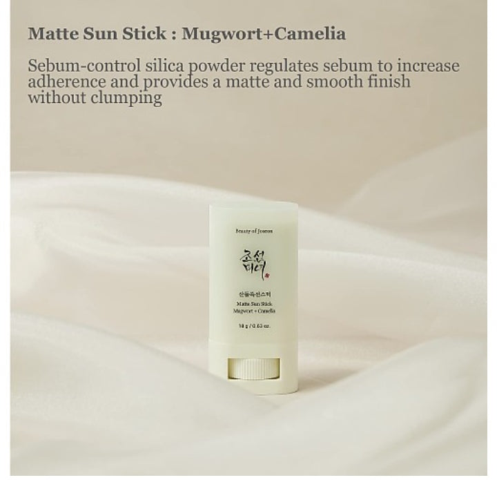 Beauty of Joseon Matte Sun Stick : Mugwort + Camelia