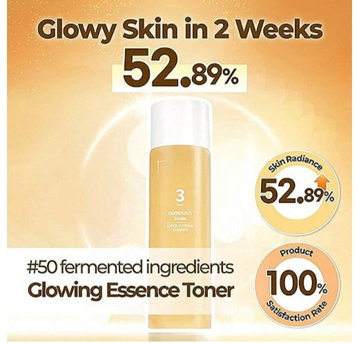 Numbuzin No.3 Super Glowing Essence Toner 200ml