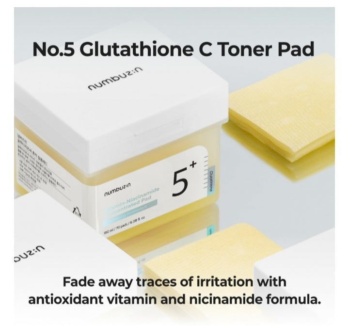 Numbuzin No.5 Vitamin-Niacinamide Concentrated Pad (70Pads)