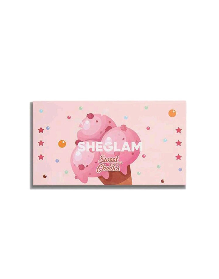 SHEGLAM Sweet Cheeks Blush Trio-Sunset Cruise 3-Clolor Powder Blush Palette