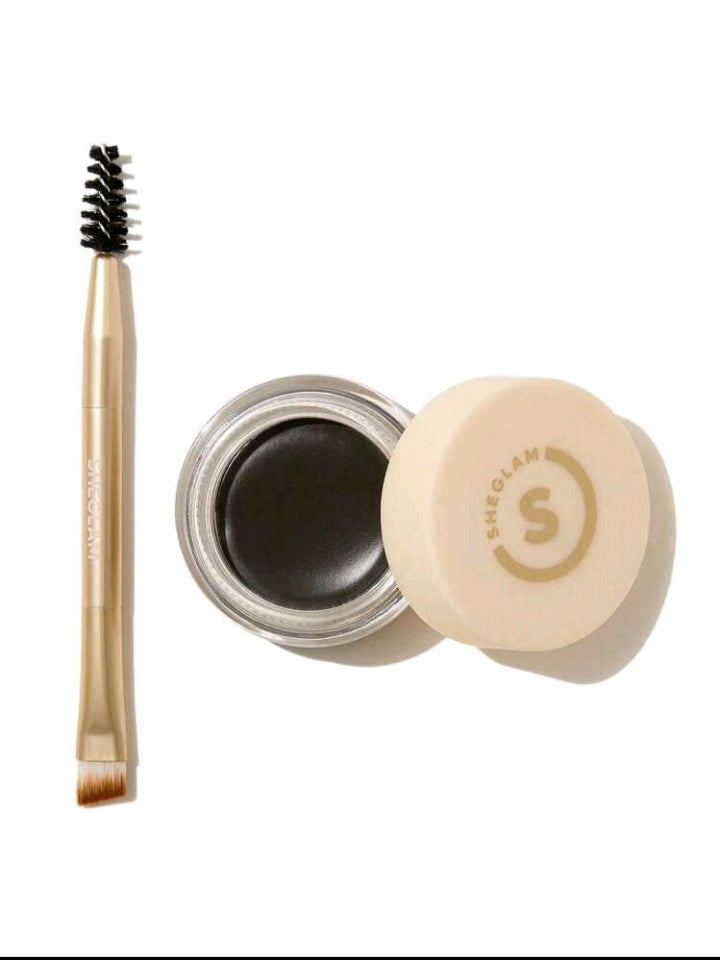 SHEGLAM Boss Brow Waterproof Pomade-Dark Brown Waterproof Eyebrow Cream