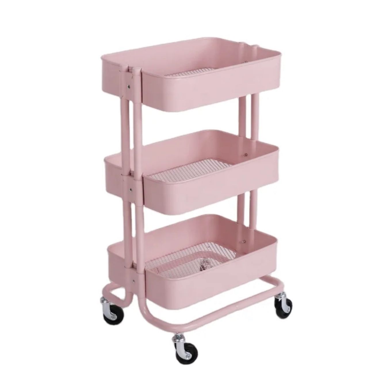 Multifunction 3 tier basket rolling  trolley