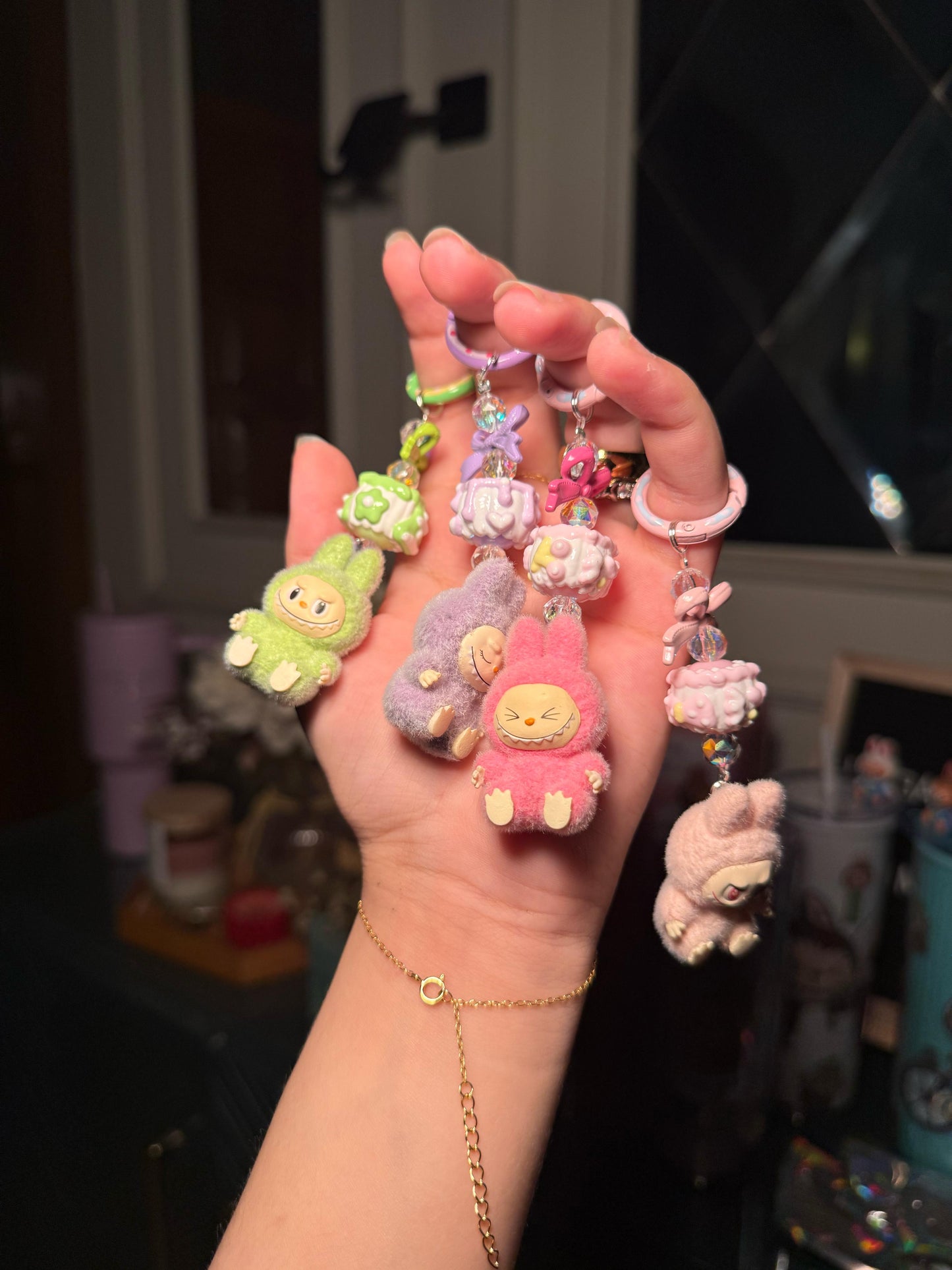 Labubu keychain charm (immediate delivery )