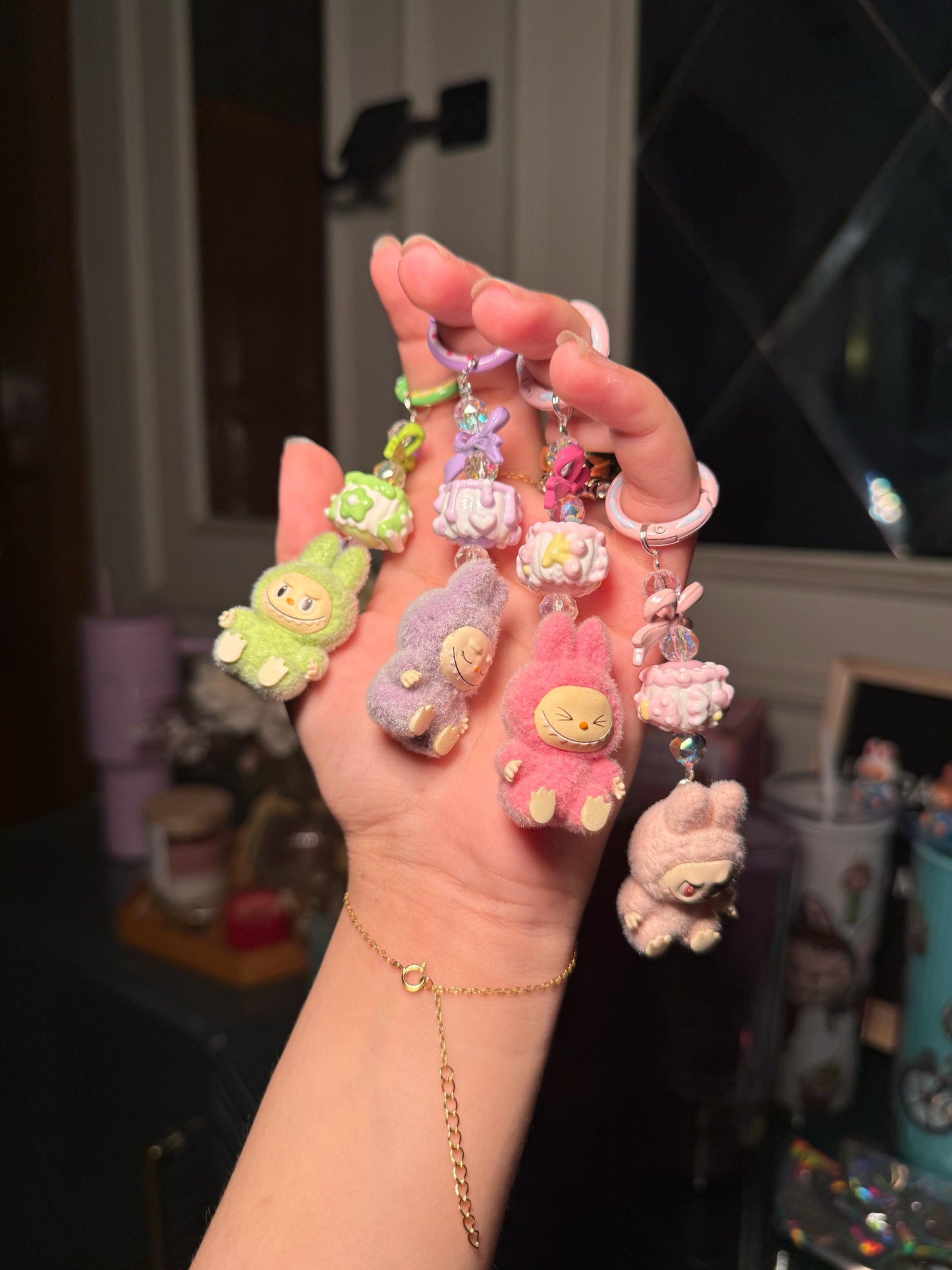 Labubu keychain charm (immediate delivery )