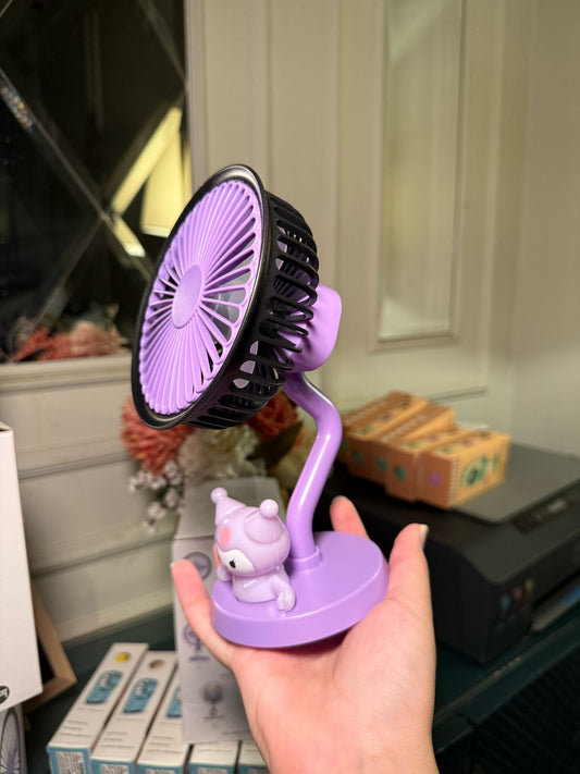 Kuromi purple black standfan