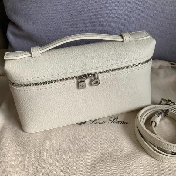 White Loro piana bag (WITHOUT BOX)(15-20 DAYS DELIVERY TIME)