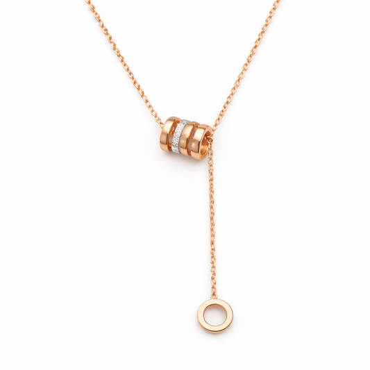 Golden Eterna Circle Necklace