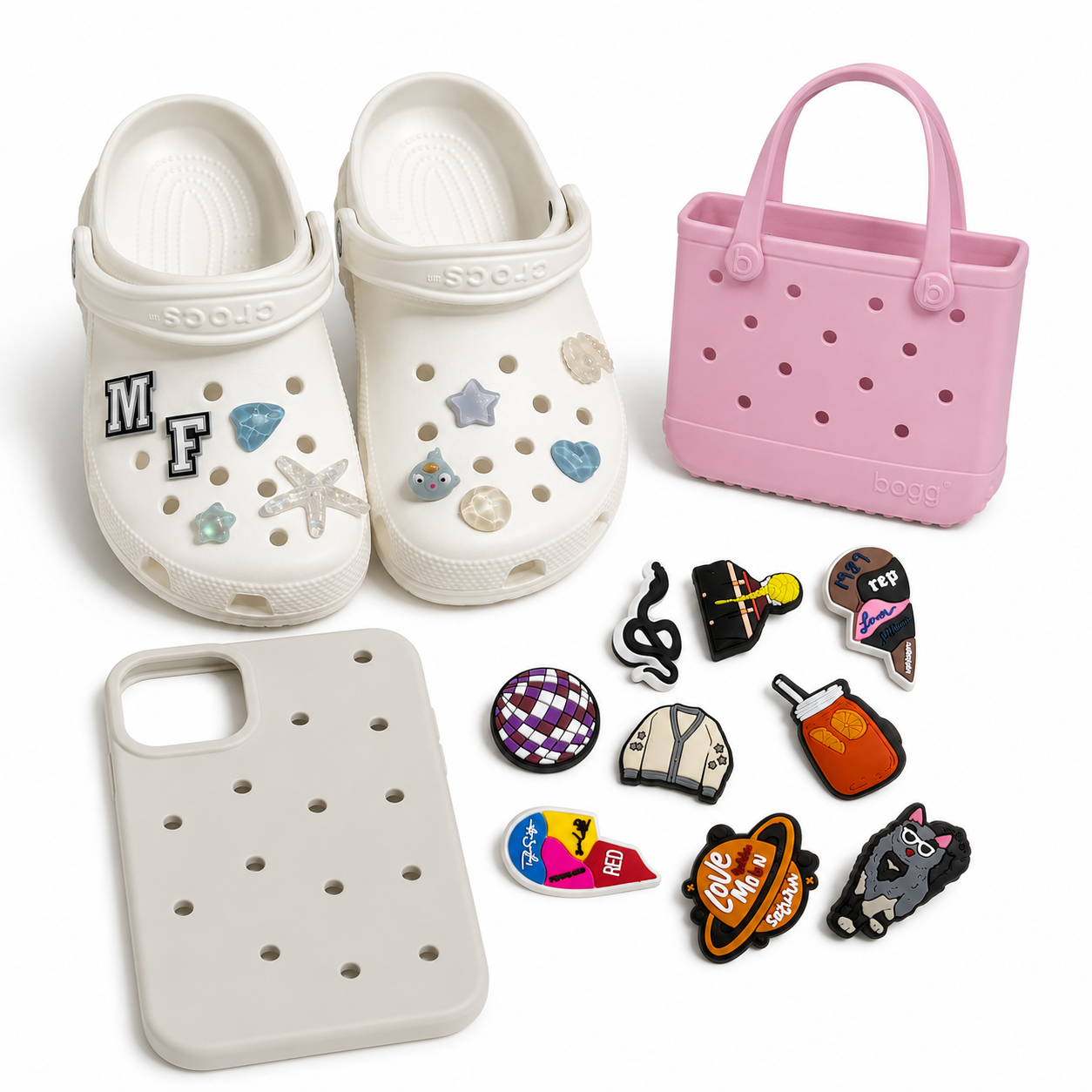 5PC Random Charm Set for Crocs, Bags & Phone Cases