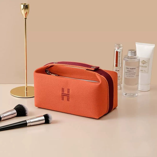 Hermes Burnt orange with red zipper pouch (immediate delivery available)