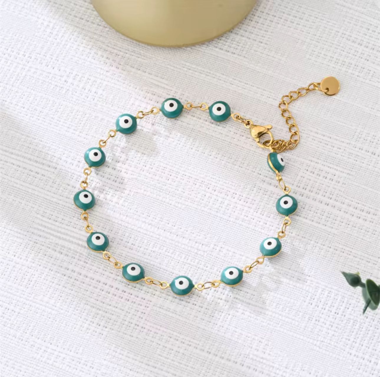 GREEN EVEIL EYE BRACELET (Delivery time 15-20 days)