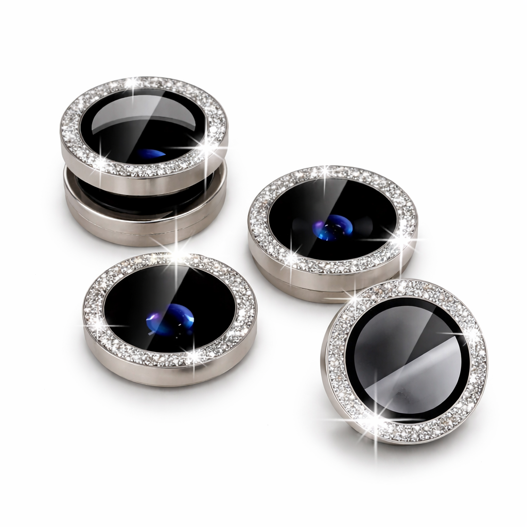 Camera Protective Lens Flash Ring For iPhone 15 series (Natural Titanium)
