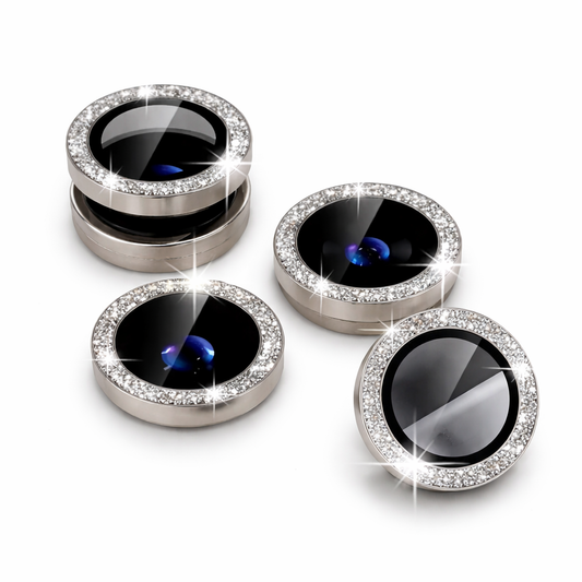 Camera Protective Lens Flash Ring For iPhone 15 series (Natural Titanium)