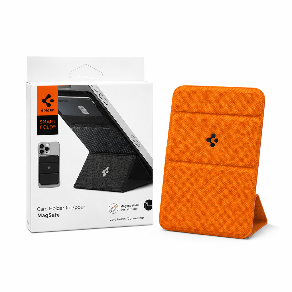 Spigen magsafe card holder smart fold wallet + Mobile Stand