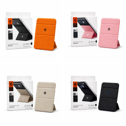 Spigen magsafe card holder smart fold wallet + Mobile Stand