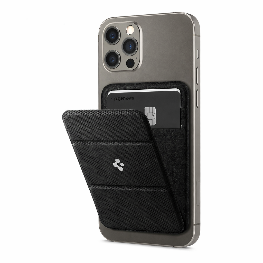 Spigen magsafe card holder smart fold wallet + Mobile Stand