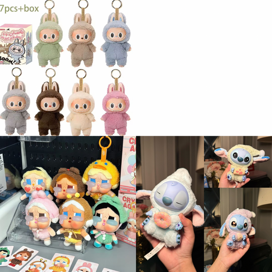 3pcs Random labubu bundle 12 ( stitch / crying doll/ excited macaroon)