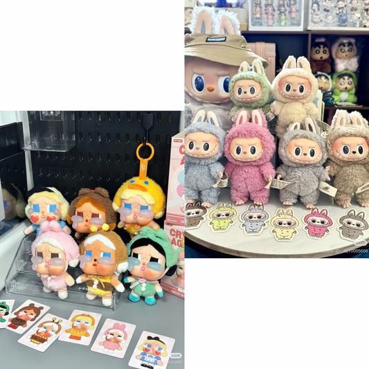 2pcs Random labubu bundle 13 ( excited macaroon/ crying doll)