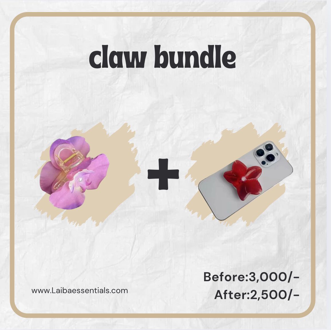 Hair claw bundle 3