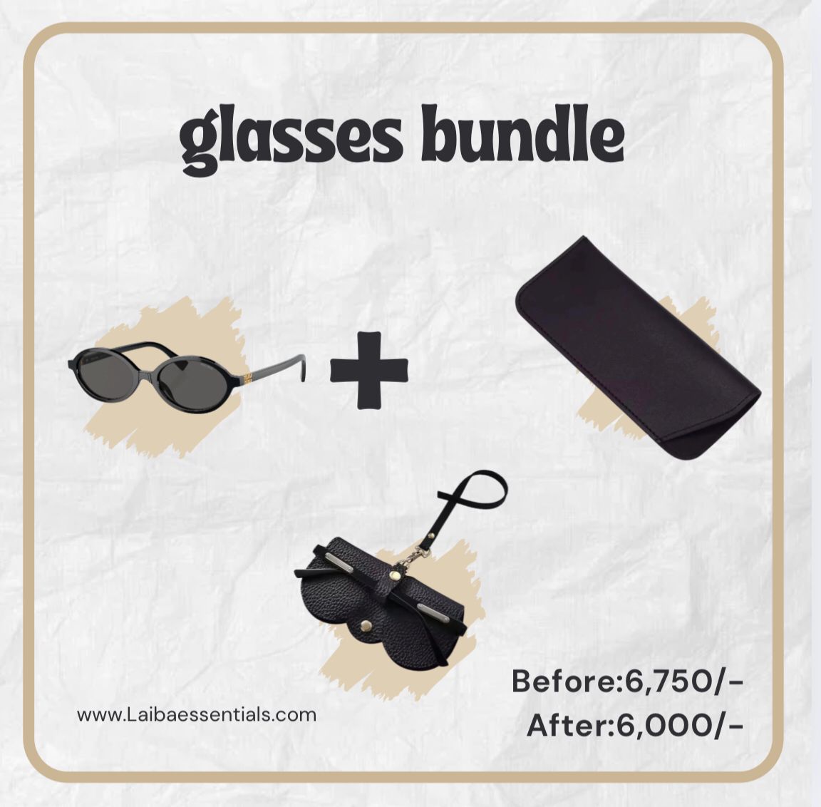 Black miu miu glasses bundle