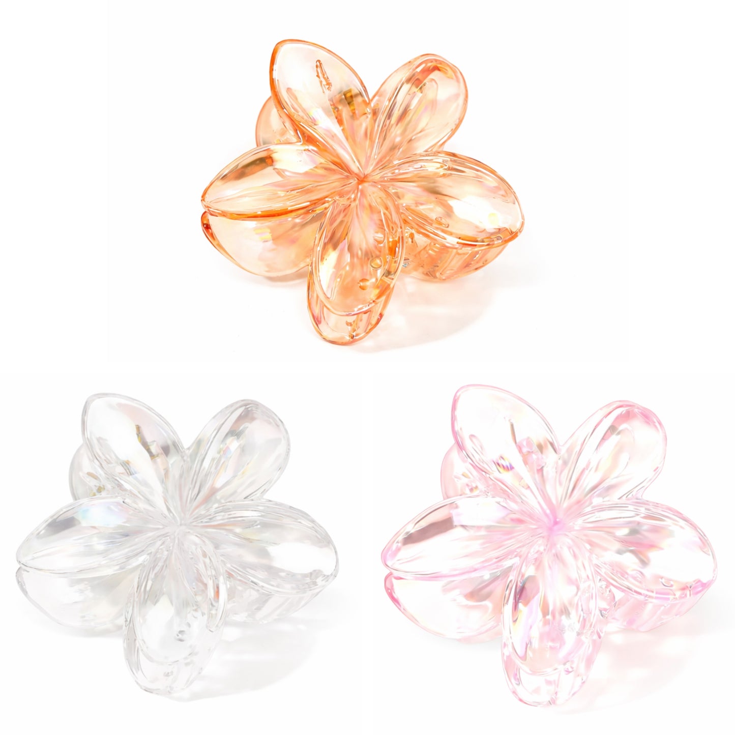Transparent hair claw Clips