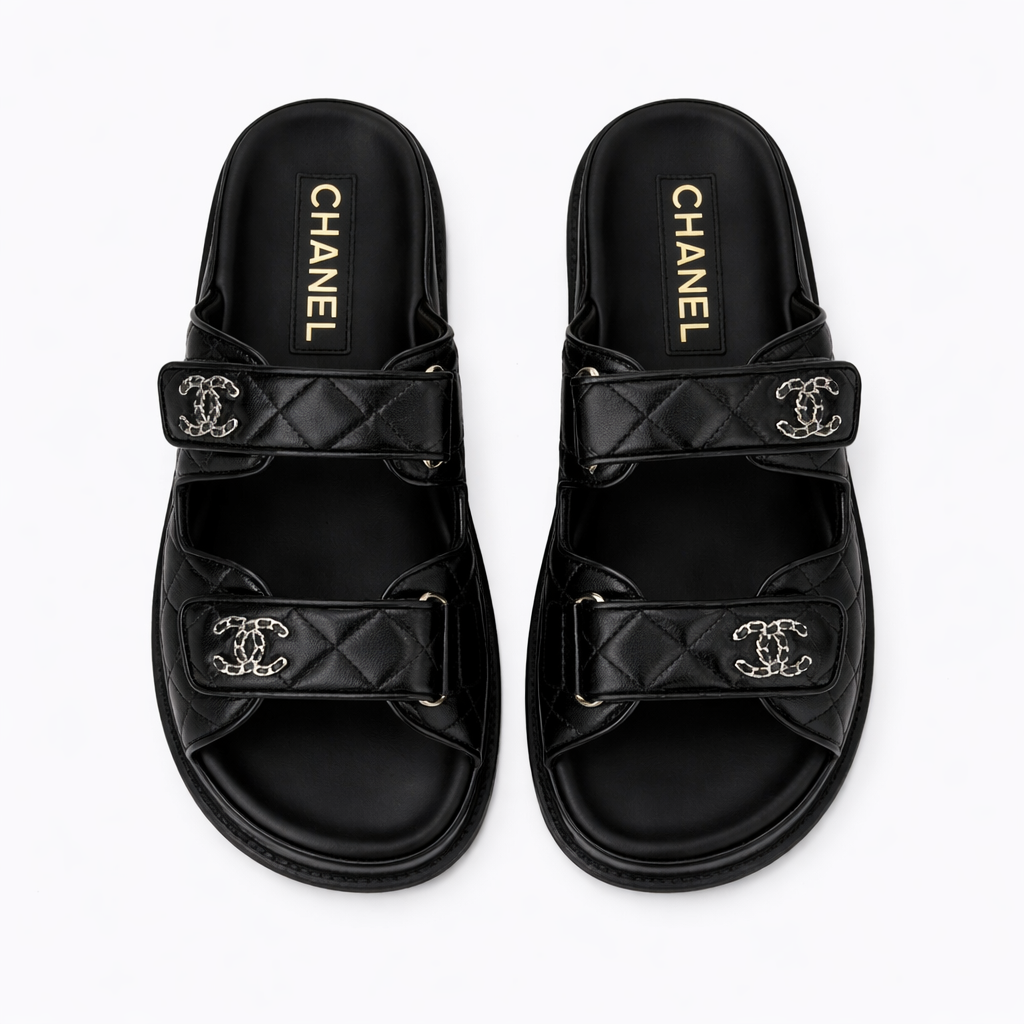 Black Chanel Sandals