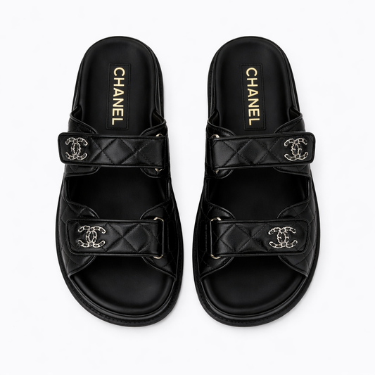Black Chanel Sandals