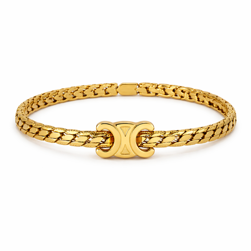 Celine necklace and bracelet duo