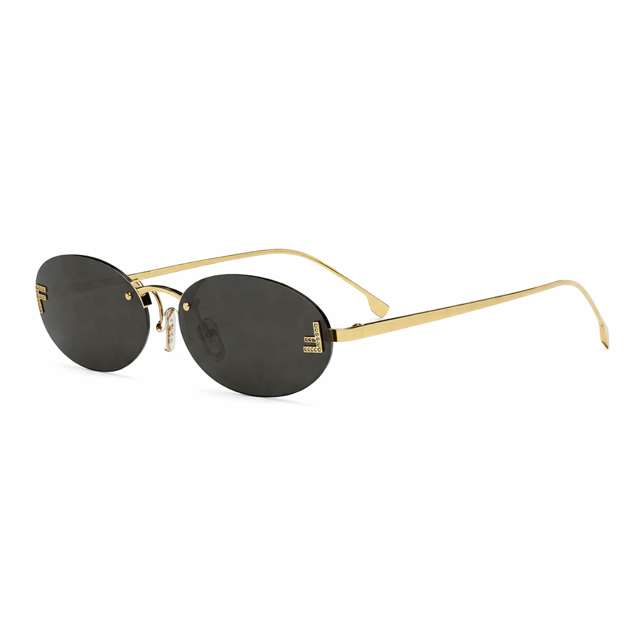 Fendi metal frame glasses