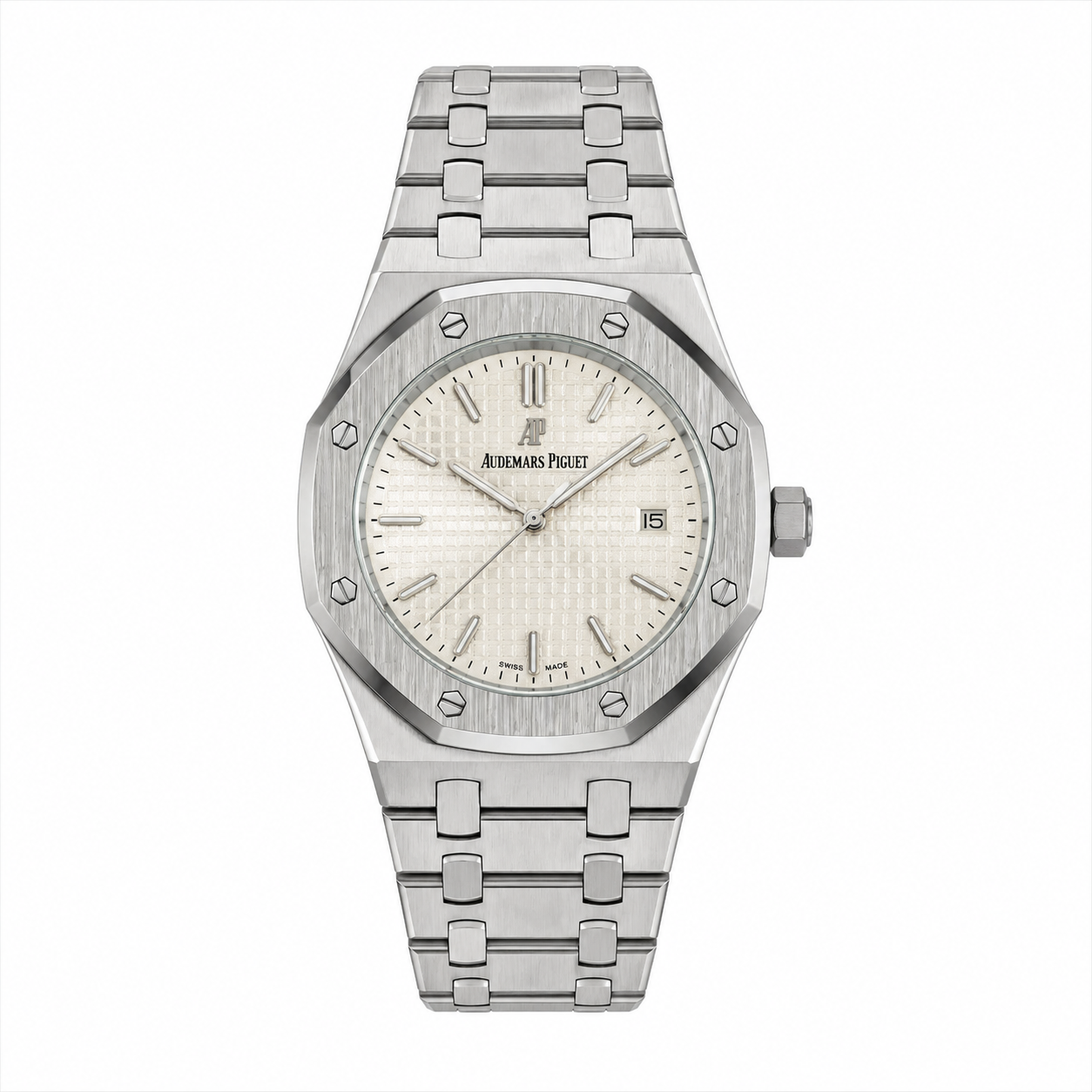 Audemars Piguet Royal Oak Silver Chain White Dial