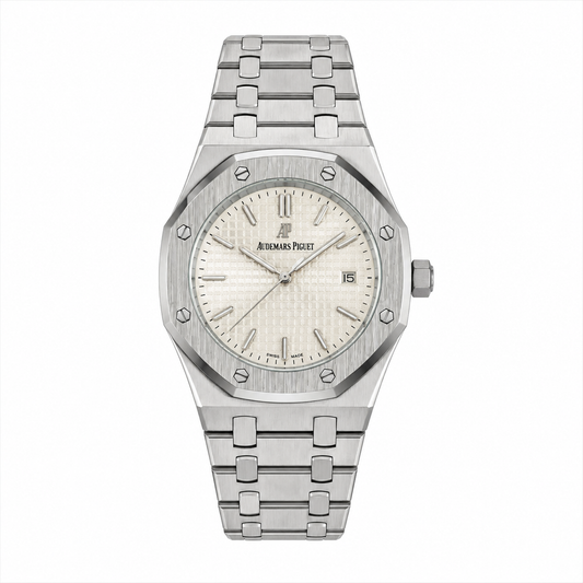 Audemars Piguet Royal Oak Silver Chain White Dial