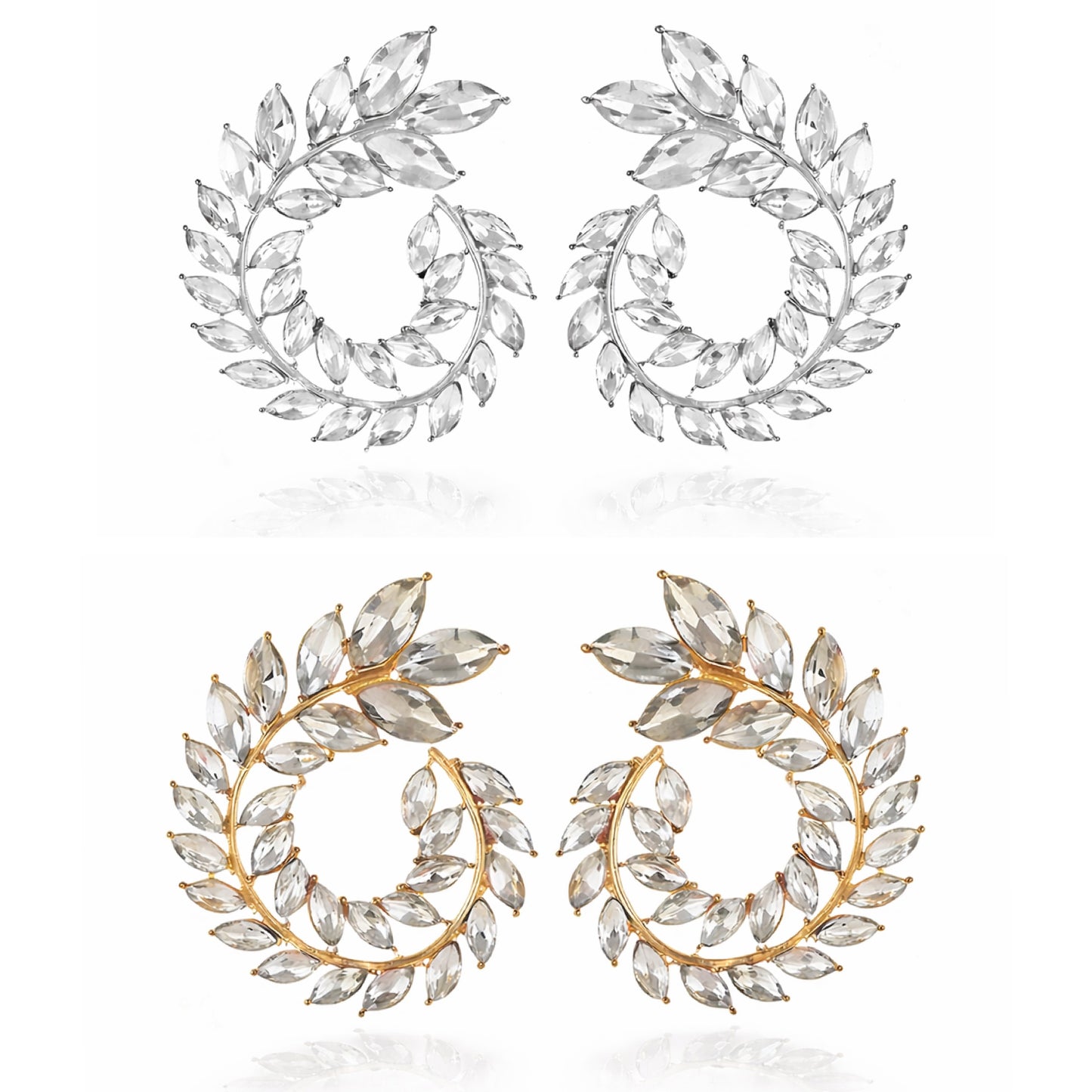 Studded Rhinestone Earring