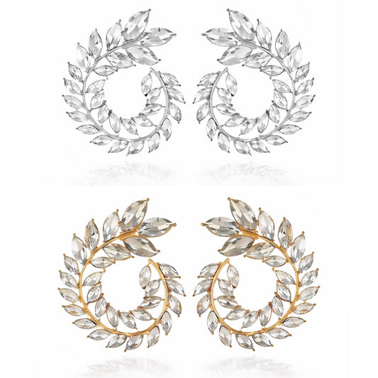 Studded Rhinestone Earring