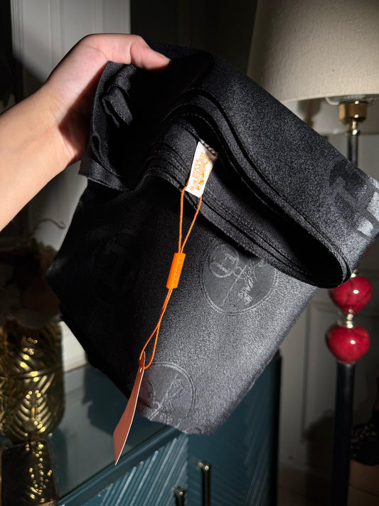 Black Herme scarf/ stole (IMMEDIATE DELIVERY AVAILABLE)