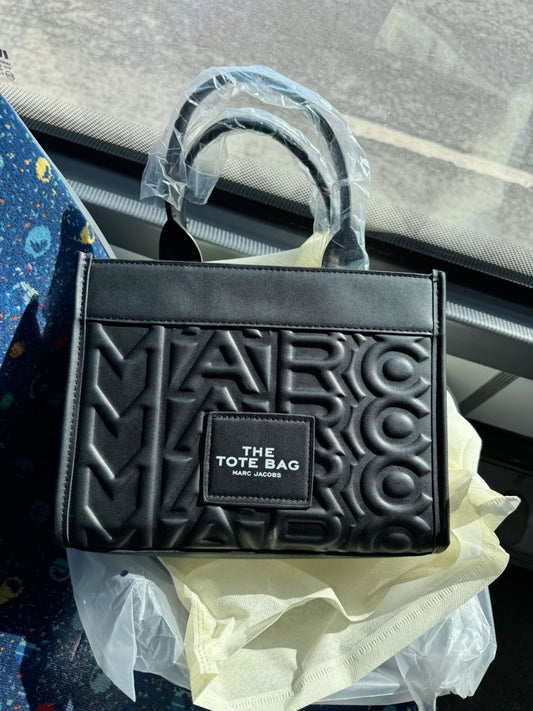 Textured Black Marc Jacobs tote bag (In Stock)
