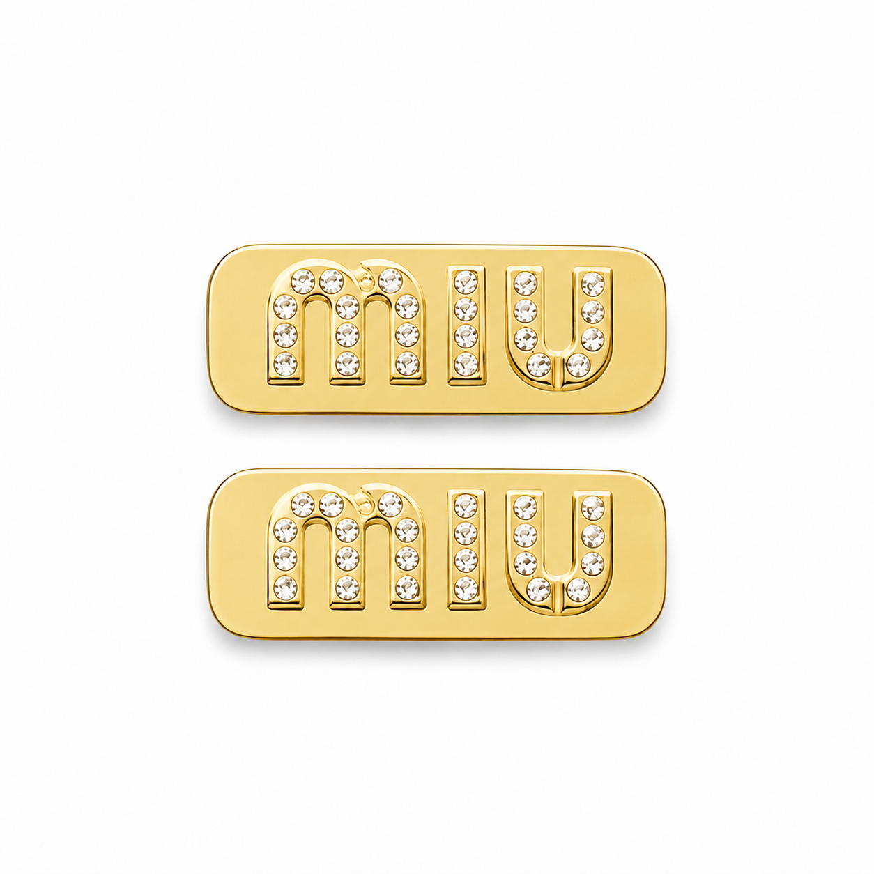 Miu Miu logo Hair Clips.
