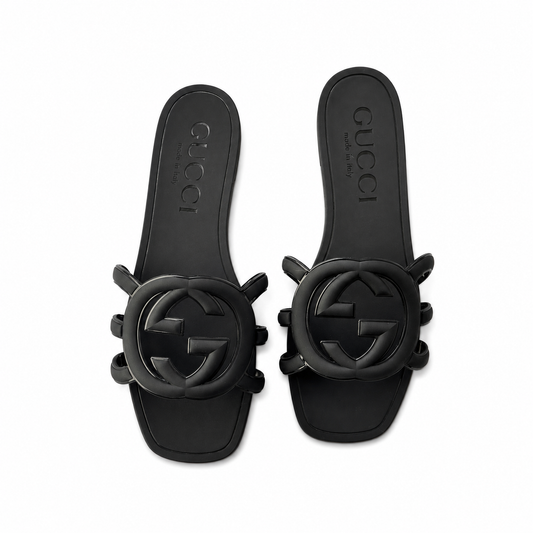 Gucci Double G Black Basic Flats(With Box & Proper Packaging)