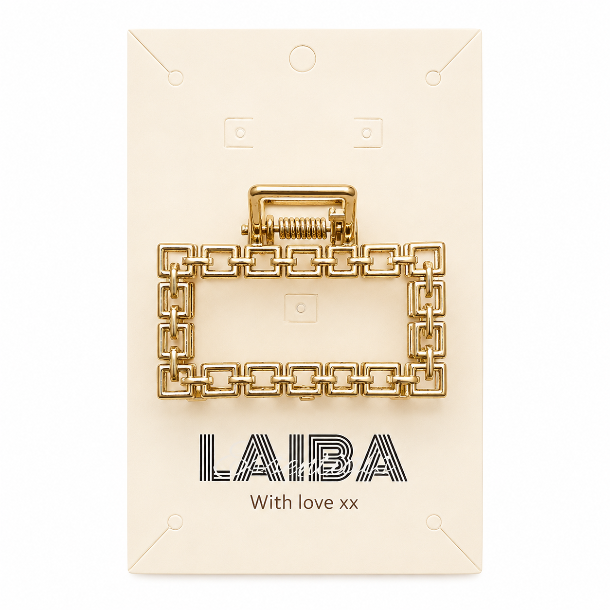 Luxury Geometric Gold Hair Claw Clip