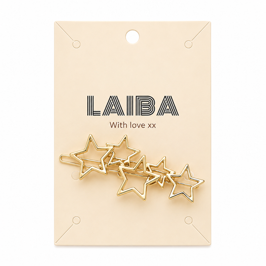 Luxury Gold Star Hair Clip