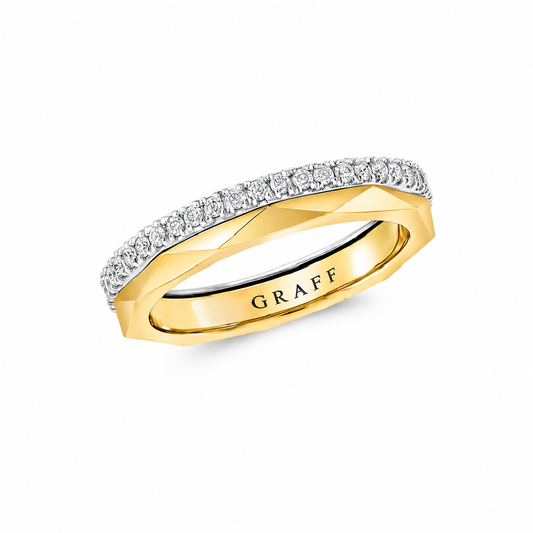 Graff Laurence Signature Diamond and Gold Band Ring (with box & proper packaging)