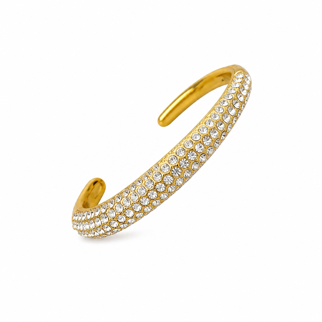 Chunky rhinestone bangle