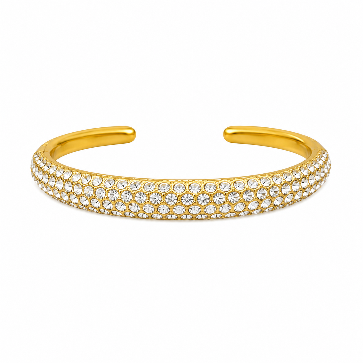 Chunky rhinestone bangle
