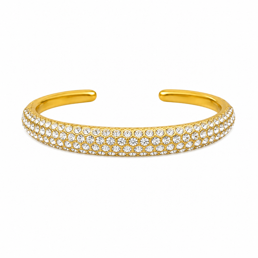 Chunky rhinestone bangle