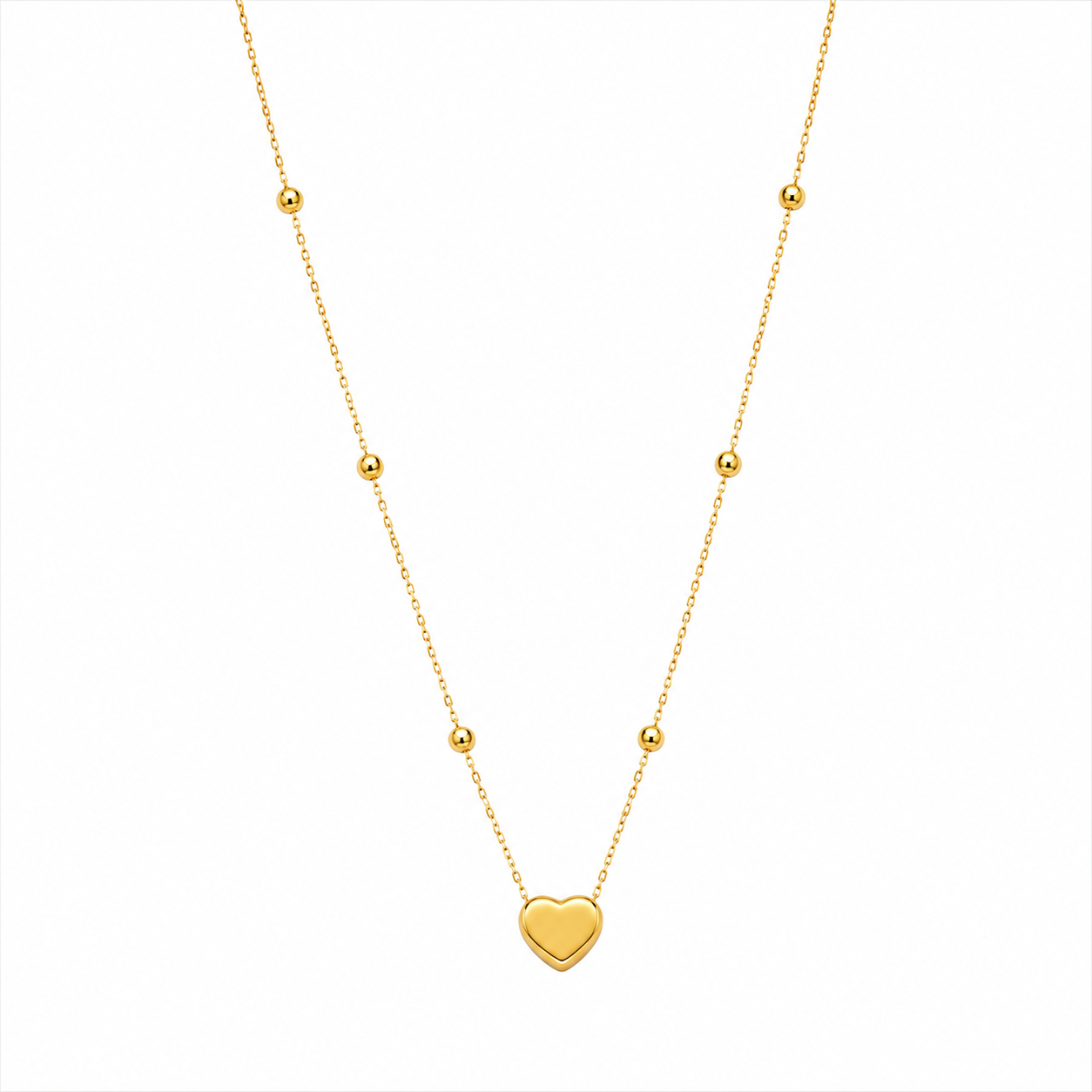 Gold heart necklace