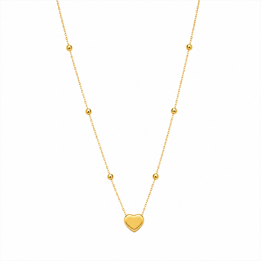 Gold heart necklace