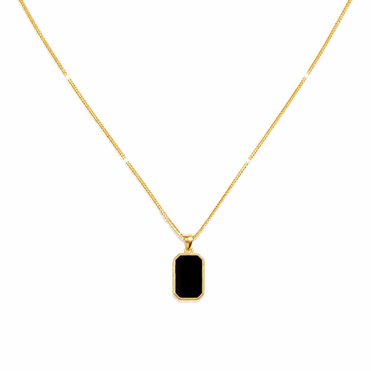 Midnight Square Necklace