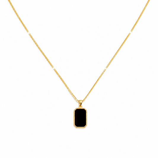 Midnight Square Necklace