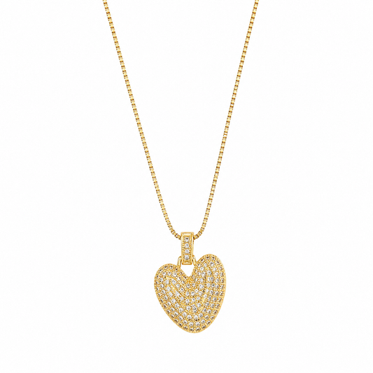 Luxe Crystal Heart Necklace