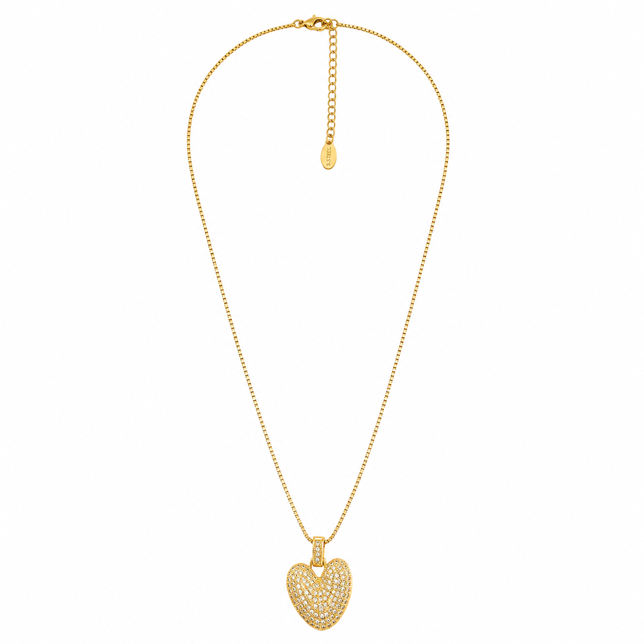 Luxe Crystal Heart Necklace