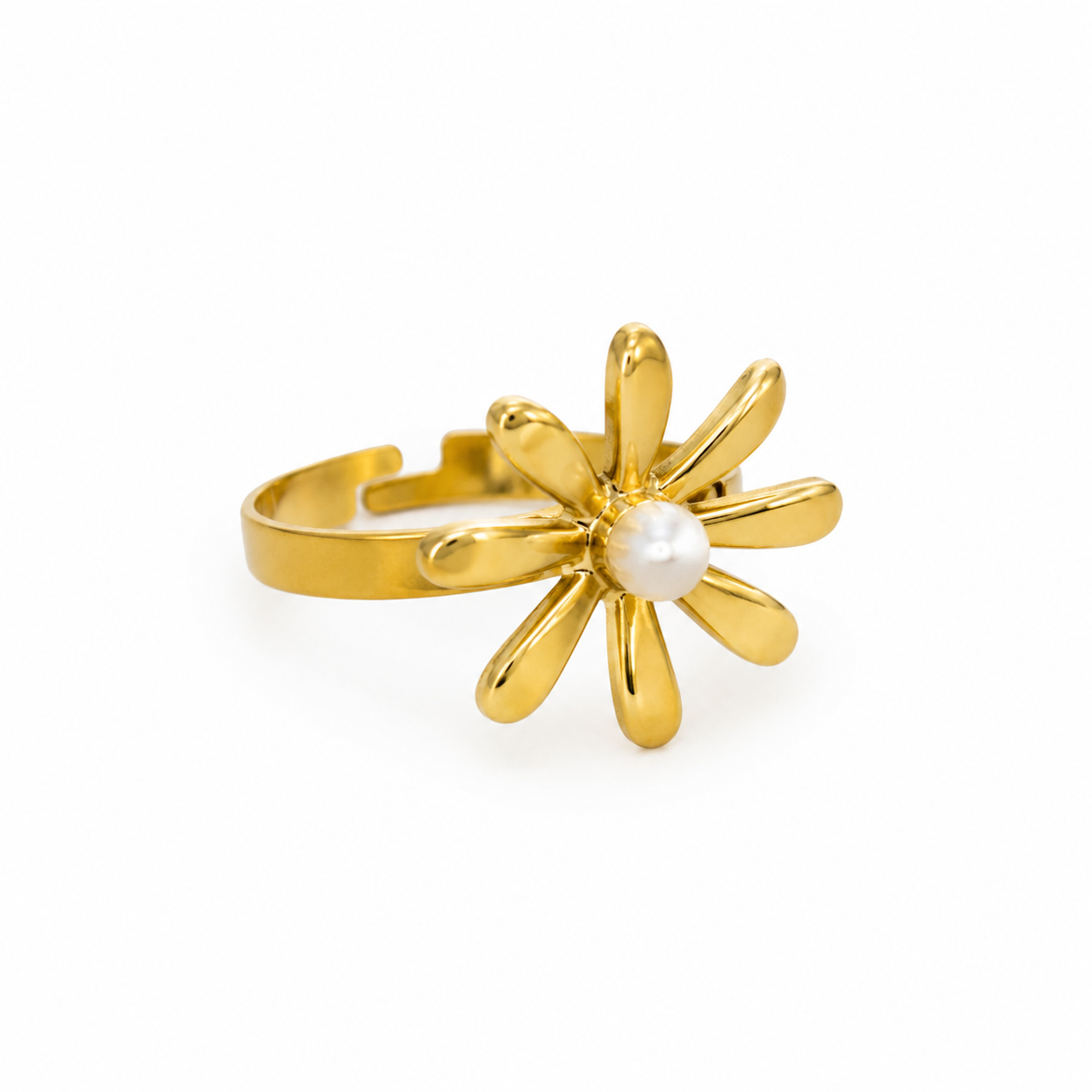 Floral Pearl Statement Rin