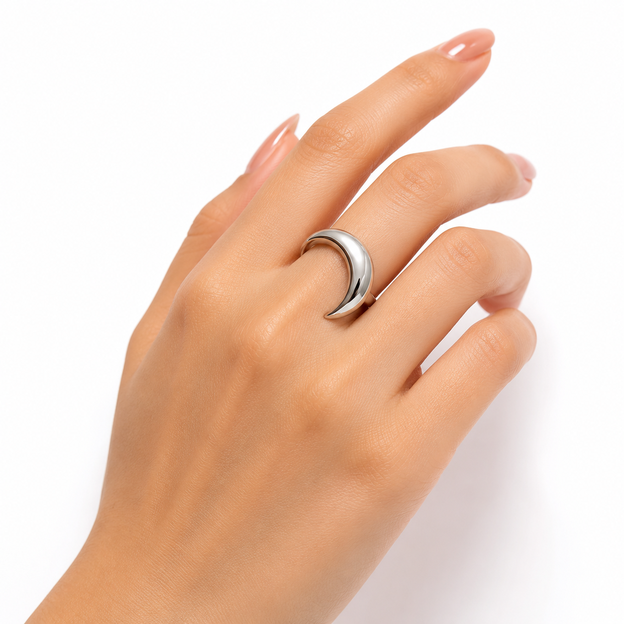 Silver Round Ring